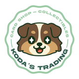 Logo of Koda's Trading with a cartoon dog face and text on a white background